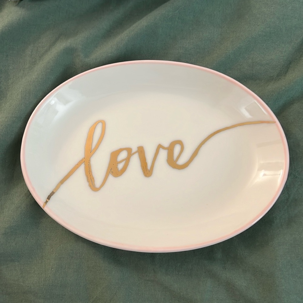 Kate Aspen “Love” Ceramic Trinket Dish
